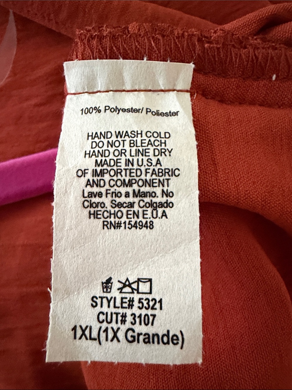 Rust Orange Ruffle-Trim Poncho Shrug - Picture 6 of 6